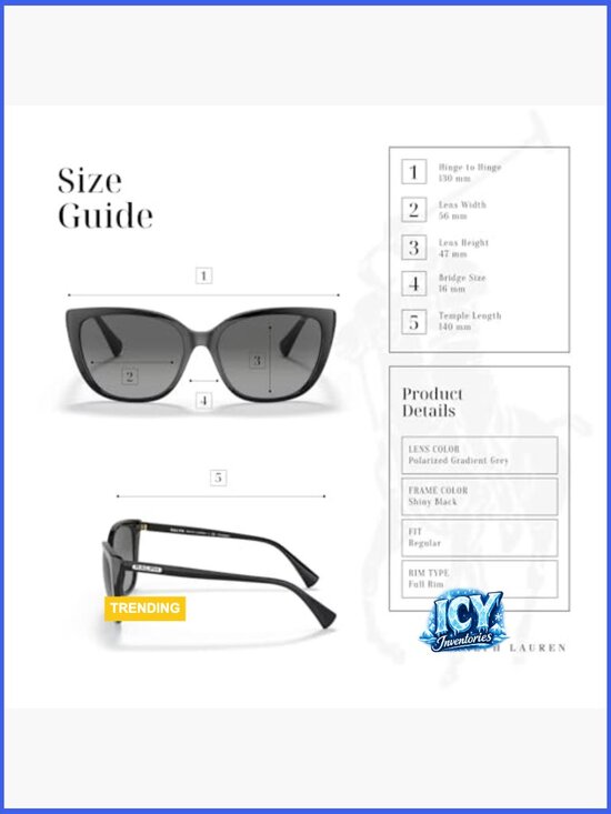 Polarized Gradient Cat Eye Sunglasses with Case and Cleaning Kit